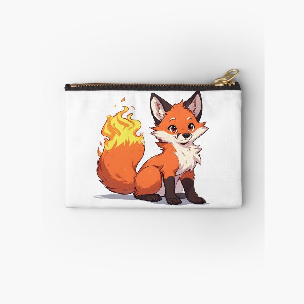 Artikelvorschau, Lächelnder Feuerfuchs – Niedliche Fantasy-Cartoon-Tierillustration entworfen und verkauft von Karolina’s Cozy Creations.
