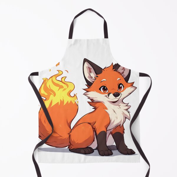 Item preview, Smiling Fire-Tailed Fox – Cute Fantasy Cartoon Animal Illustration designed and sold by Karolina’s Cozy Creations.