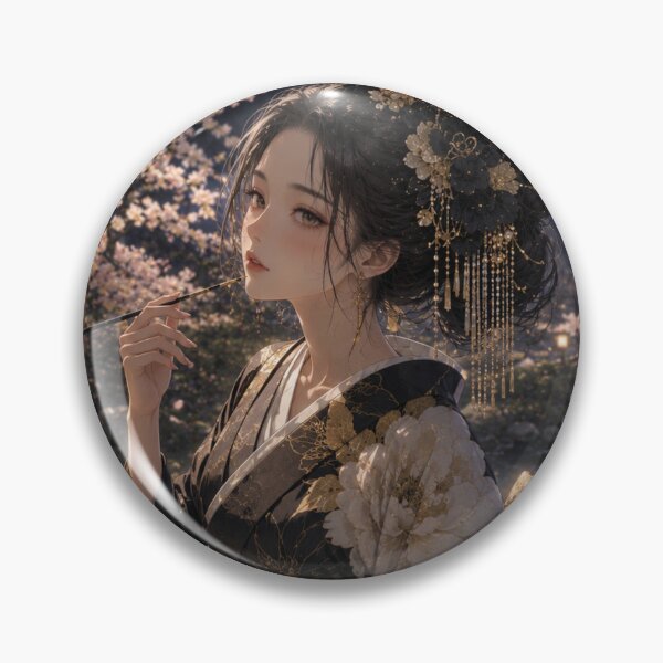 Item preview, Black Kimono Lady designed and sold by Japanese Vibes.
