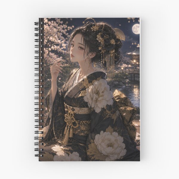 Item preview, Black Kimono Lady designed and sold by Japanese Vibes.