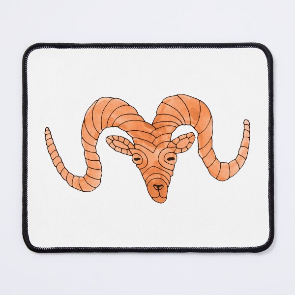 Item preview, Sheep Altai Argali Headshot Illustration  designed and sold by inklets.