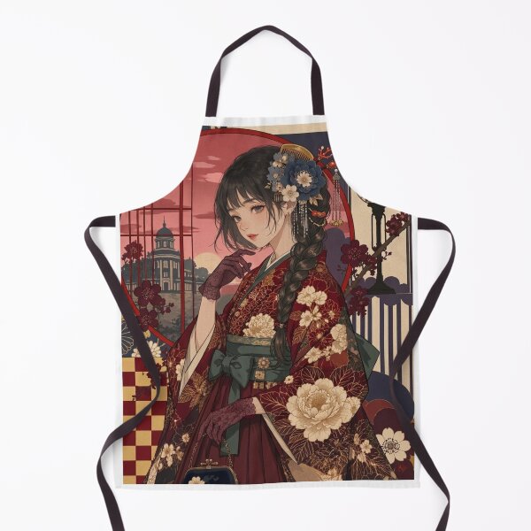 Item preview, Red Hakama Lady designed and sold by Japanese Vibes.