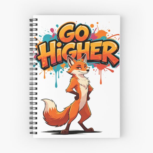 Item preview, Go Higher Fox Motivational Art designed and sold by LINSSEX Style • Urban & Sport Streetwear.