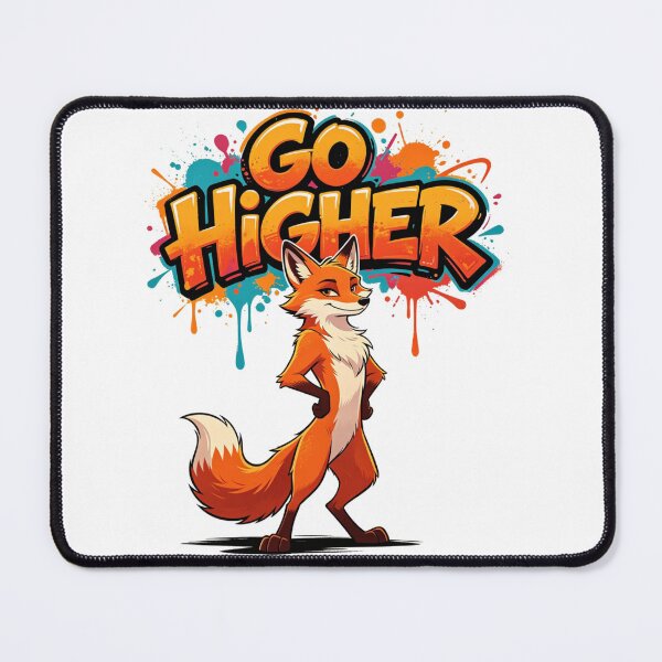 Item preview, Go Higher Fox Motivational Art designed and sold by LINSSEX Style • Urban & Sport Streetwear.