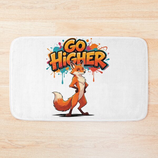 Item preview, Go Higher Fox Motivational Art designed and sold by LINSSEX Style • Urban & Sport Streetwear.