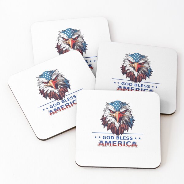 Item preview, God Bless America Patriotic American Eagle designed and sold by Sarah'sCreativeLab.