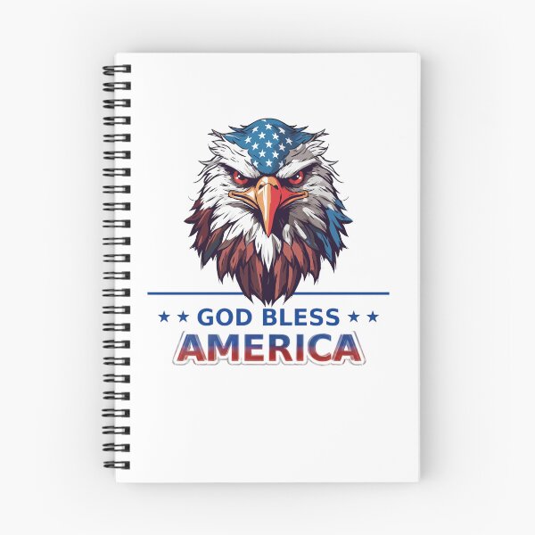 Item preview, God Bless America Patriotic American Eagle designed and sold by Sarah'sCreativeLab.