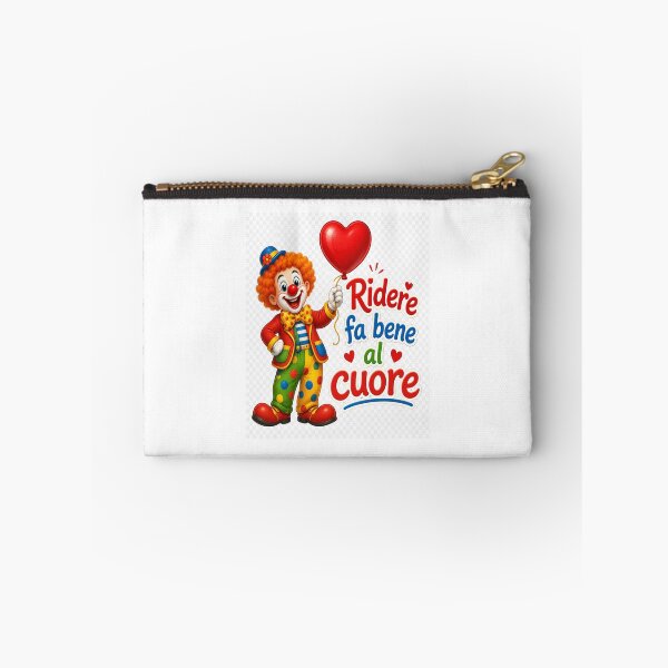 Item preview, Ridere Fa Bene al Cuore – Happy Clown with Heart Balloon Graphic  designed and sold by RipantinaFantasy .