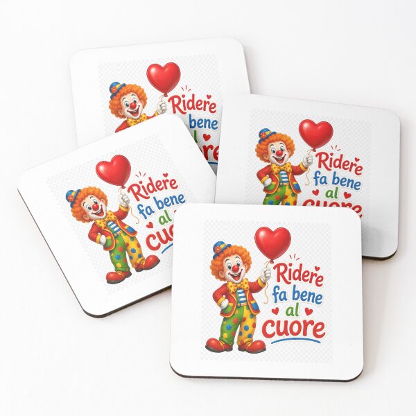 Item preview, Ridere Fa Bene al Cuore – Happy Clown with Heart Balloon Graphic  designed and sold by RipantinaFantasy .