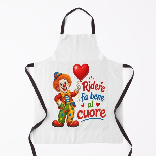 Item preview, Ridere Fa Bene al Cuore – Happy Clown with Heart Balloon Graphic designed and sold by RipantinaFantasy .