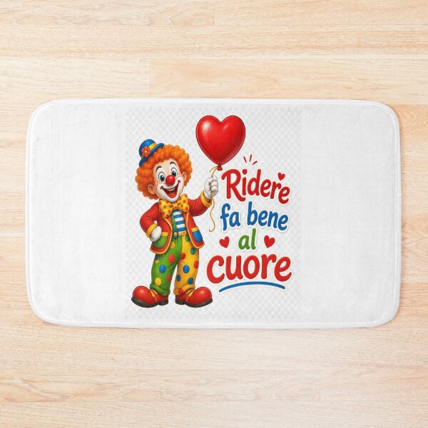 Item preview, Ridere Fa Bene al Cuore – Happy Clown with Heart Balloon Graphic  designed and sold by RipantinaFantasy .