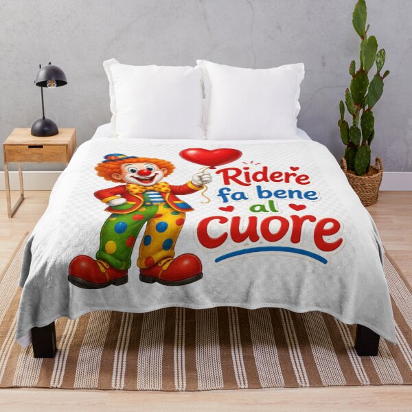 Item preview, Ridere Fa Bene al Cuore – Happy Clown with Heart Balloon Graphic designed and sold by RipantinaFantasy .