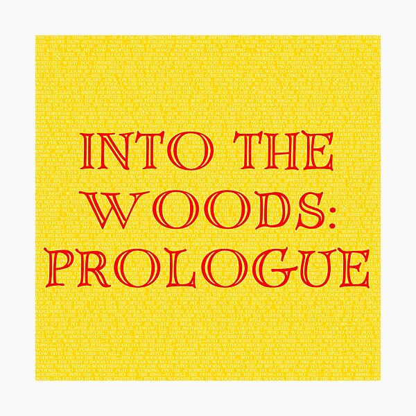 Item preview, Into the woods Lyrics designed and sold by broadwaygirl142.
