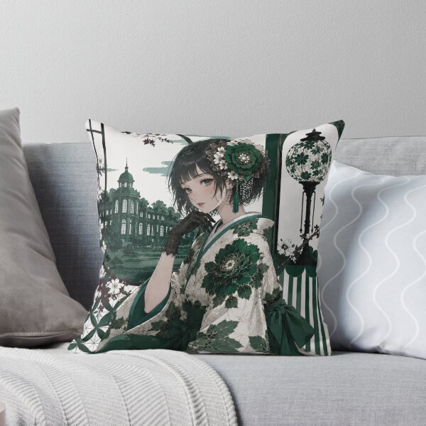 Item preview, Green Hakama Lady designed and sold by Japanese Vibes.