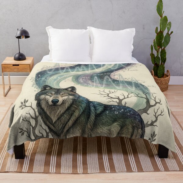 Item preview, Wild Wolf Among Trees | Free Spirit of Nature designed and sold by HeyHas.