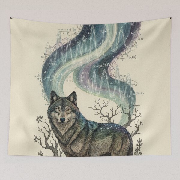 Item preview, Wild Wolf Among Trees | Free Spirit of Nature designed and sold by HeyHas.