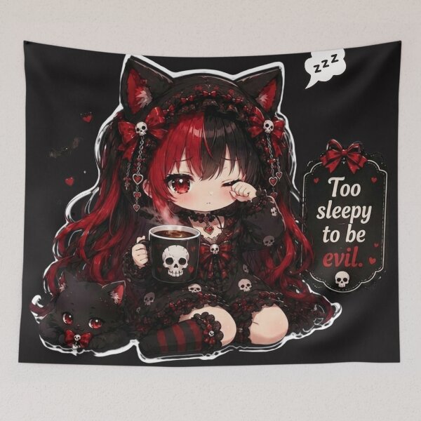 Item preview, Copy of Copy of Copy of Copy of  Cute Gothic Anime Girl Everything Sucks  designed and sold by Revyra.