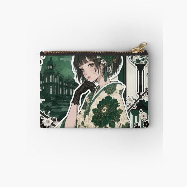 Item preview, Green Hakama Lady - kawaii version designed and sold by Japanese Vibes.