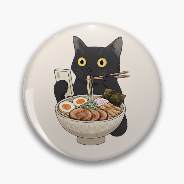 Item preview, Cat Eating Ramen, Funny Ramen Cat, Cute Cat Lover Gift, Japanese Food Cat designed and sold by Sprinkle12345.