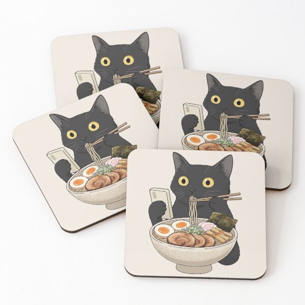 Item preview, Cat Eating Ramen, Funny Ramen Cat, Cute Cat Lover Gift, Japanese Food Cat designed and sold by Sprinkle12345.