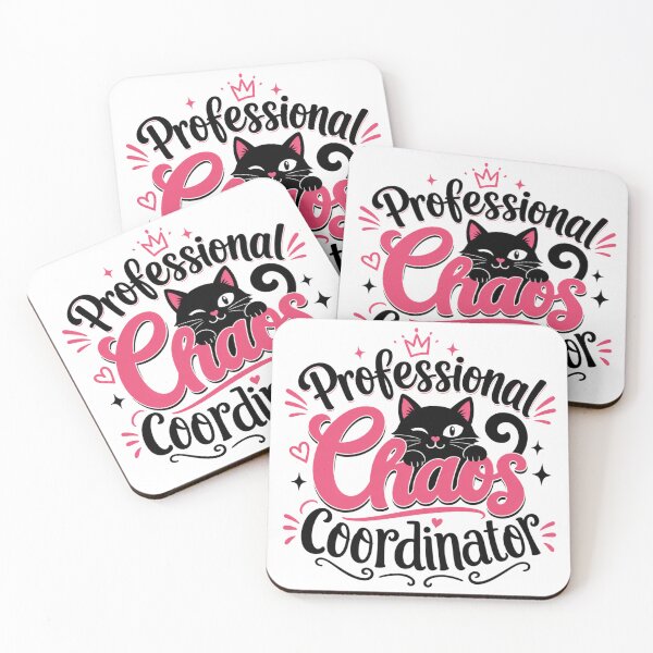 Item preview, Professional Chaos Coordinator Cat Mom Funny T-Shirt designed and sold by Ashley critters.