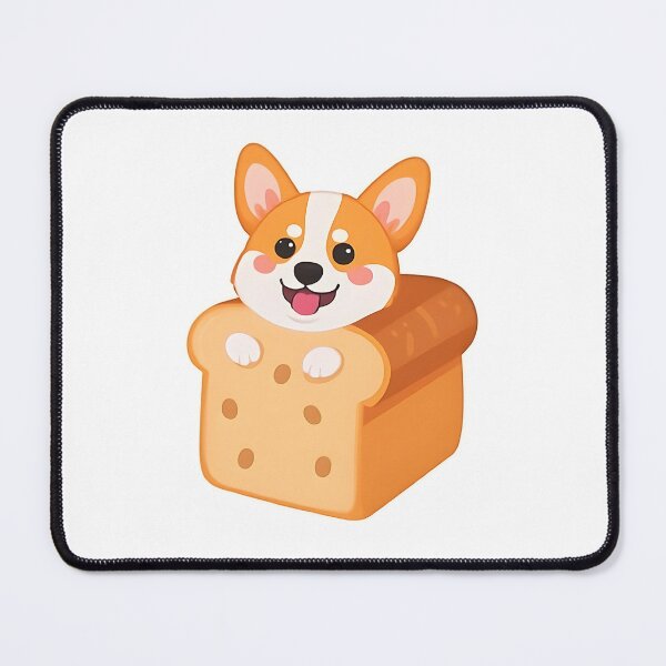 Item preview, Cute Corgi In Bread Sticker | Adorable Puppy Art designed and sold by AhiraDesign.