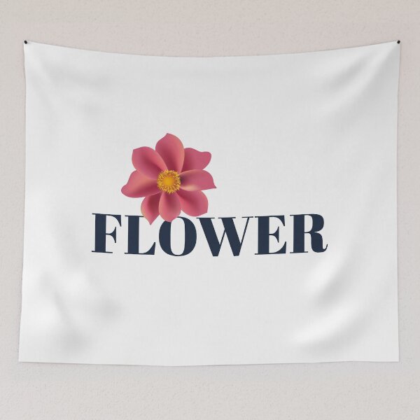 Item preview, Pink Flower Typography Design designed and sold by Boujart.