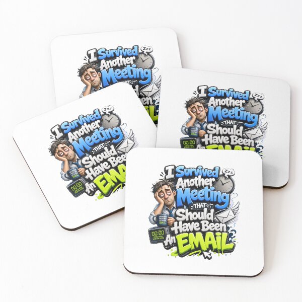 Item preview, I Survived Another Meeting Funny Tired Employee Office Humor designed and sold by Mr-wow.