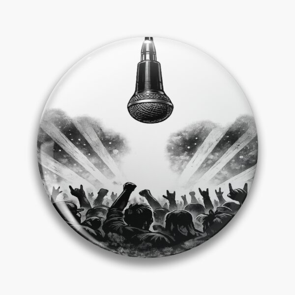 Item preview, Real Voices Real Impact Hanging Microphone Concert Graphic T-Shirt | Live Music Audience Hoodie designed and sold by Lifehackerplus1.