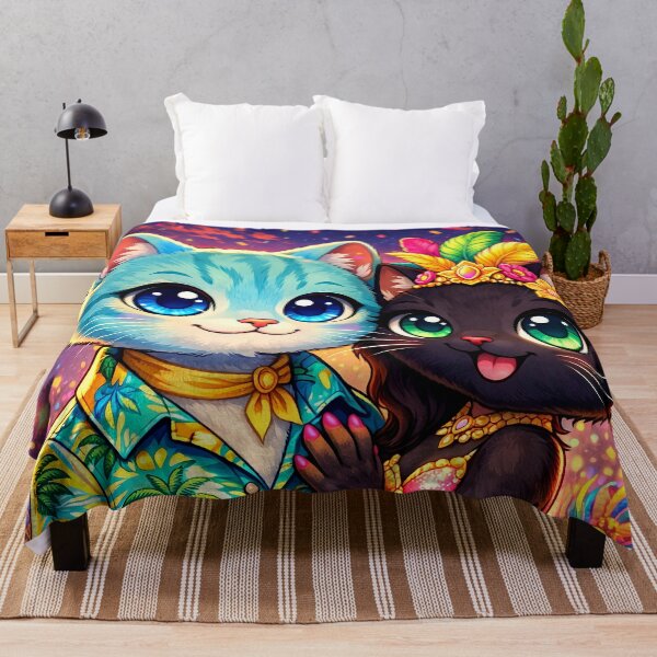 Item preview, The Rio Carnival Cats in Love designed and sold by MeowStory.