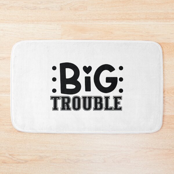 Item preview, Big Trouble - Funny Dad Quotes Retro Vintage Aesthetic Mischievous Kids Family Match Gift designed and sold by FuzionRaptor.