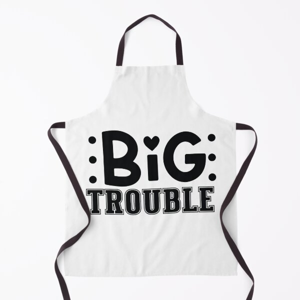 Item preview, Big Trouble - Funny Dad Quotes Retro Vintage Aesthetic Mischievous Kids Family Match Gift designed and sold by FuzionRaptor.