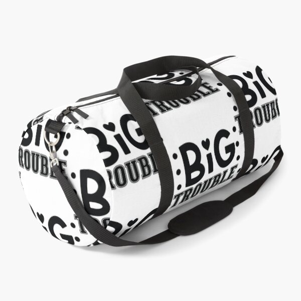 Item preview, Big Trouble - Funny Dad Quotes Retro Vintage Aesthetic Mischievous Kids Family Match Gift designed and sold by FuzionRaptor.