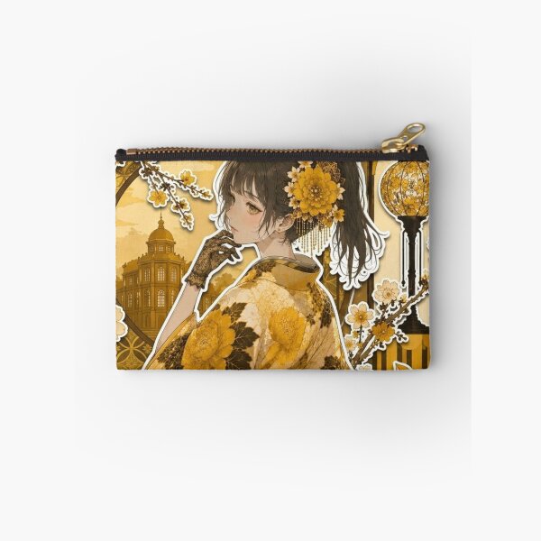 Item preview, Yellow Hakama Lady - kawaii version designed and sold by Japanese Vibes.