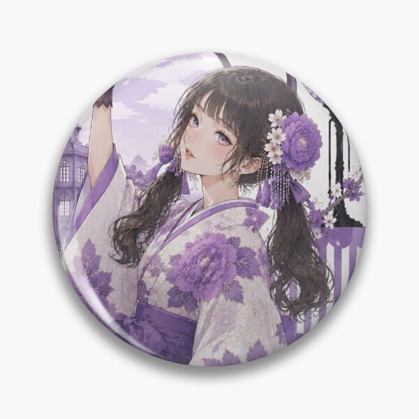 Item preview, Purple Hakama Lady  designed and sold by Japanese Vibes.