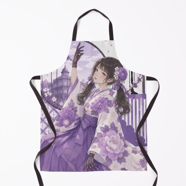 Item preview, Purple Hakama Lady designed and sold by Japanese Vibes.