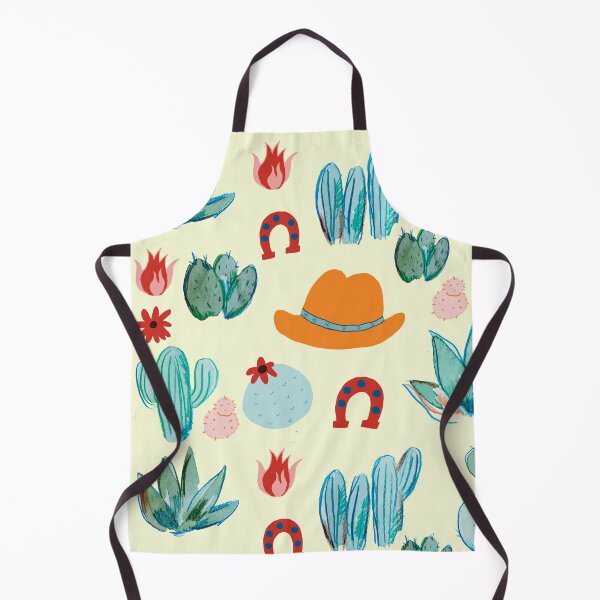 Item preview, Western Cactus Desert Cowboy Beige Background designed and sold by Designs by Sara Felton.