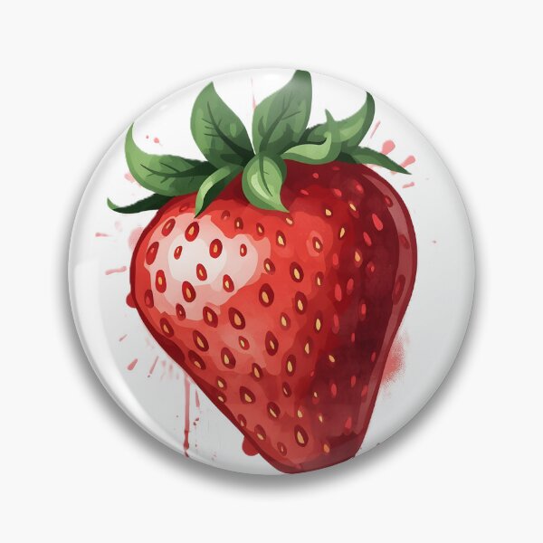 Item preview, Juicy Strawberry Sticker | Cute Watercolor Strawberry Fruit Illustration designed and sold by dreamz-world.