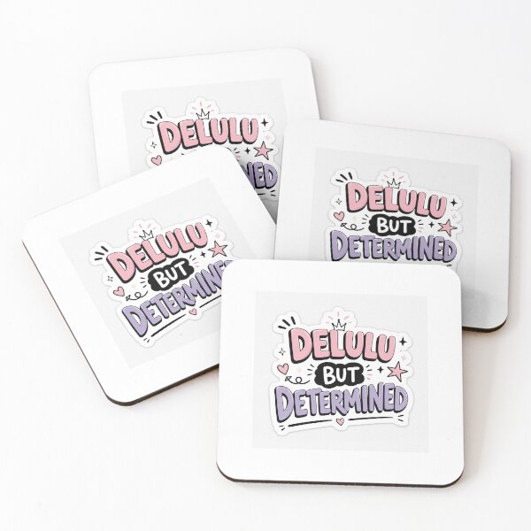 Item preview, Delulu But Determined Sticker designed and sold by NovaSticker Studio.