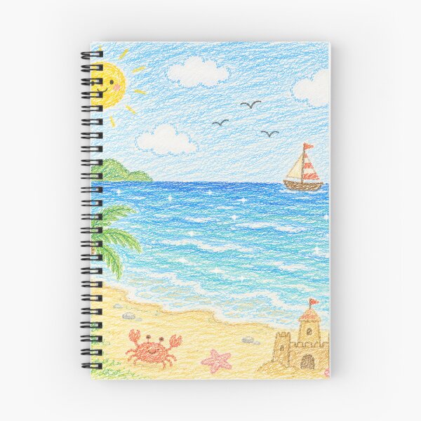 Item preview, Sunny Beach Day Crayon Scenery designed and sold by 0606PM.
