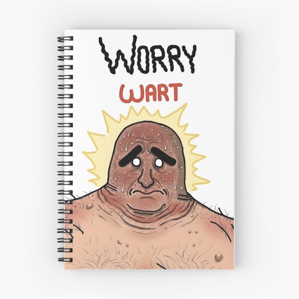 Item preview, Worry Wart Pun designed and sold by Murvel-Ink.