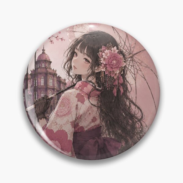 Item preview, Pink Hakama Lady designed and sold by Japanese Vibes.