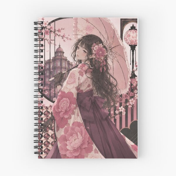 Item preview, Pink Hakama Lady designed and sold by Japanese Vibes.