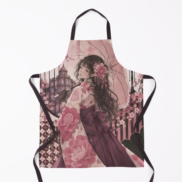 Item preview, Pink Hakama Lady designed and sold by Japanese Vibes.