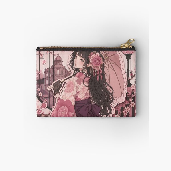 Item preview, Pink Hakama Lady - kawaii version designed and sold by Japanese Vibes.