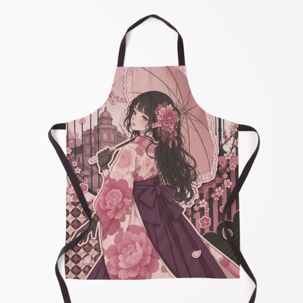 Item preview, Pink Hakama Lady - kawaii version designed and sold by Japanese Vibes.
