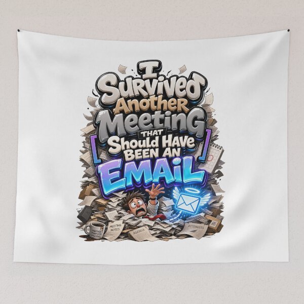 Item preview, Overwhelmed Office Worker Meeting Should Have Been An Email designed and sold by Mr-wow.