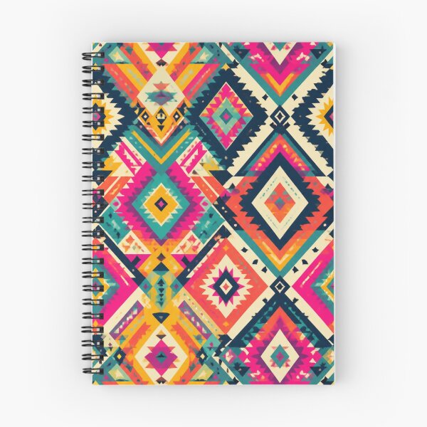 Item preview, Colourful Tribal Geometric Pattern | Boho Aztec Diamond Abstract Print designed and sold by My Gluten Free Life UK.
