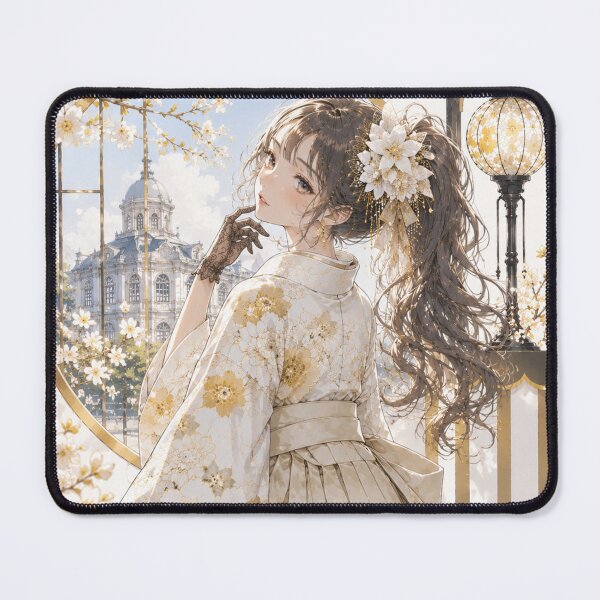 Item preview, White Hakama Lady designed and sold by Japanese Vibes.