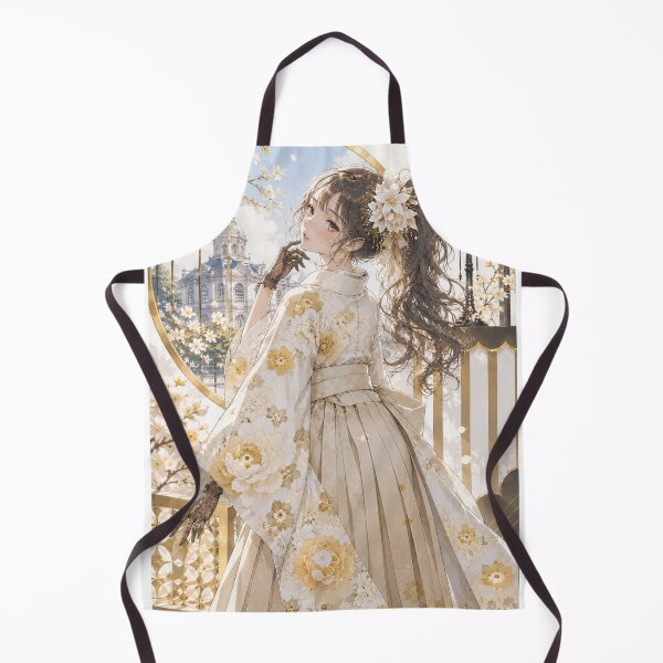 Item preview, White Hakama Lady designed and sold by Japanese Vibes.